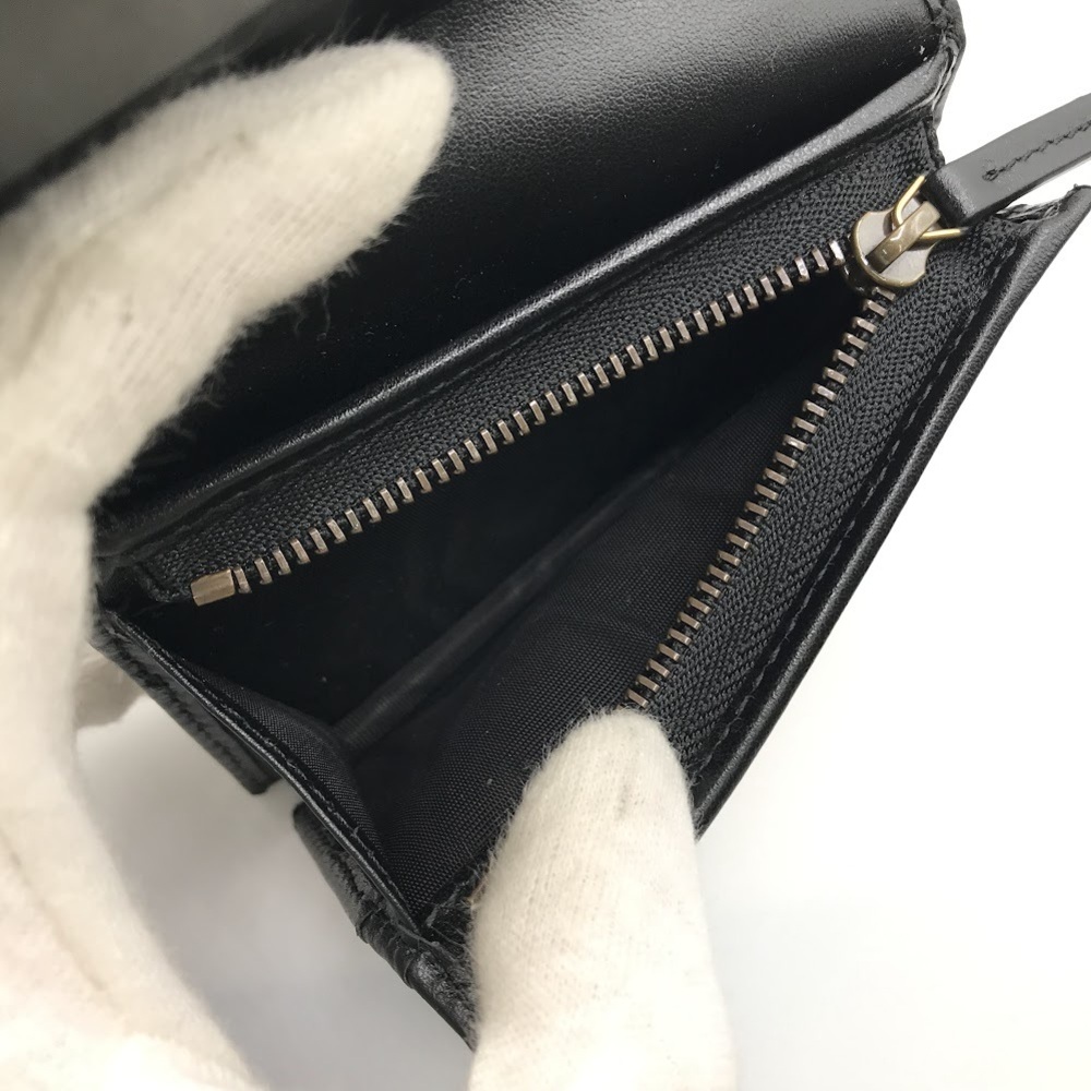 GUCCI GG Marmont Double GG Wallet Bi fold Black - Picture 11 of 12